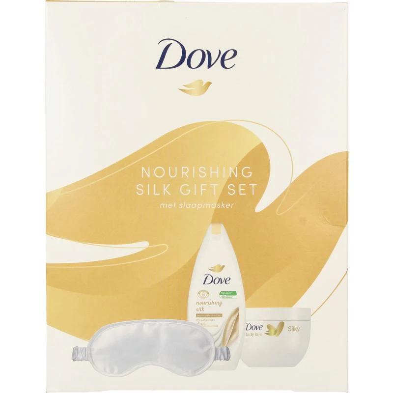Dove Geschenkverpakking body love silk slaapmasker 1set