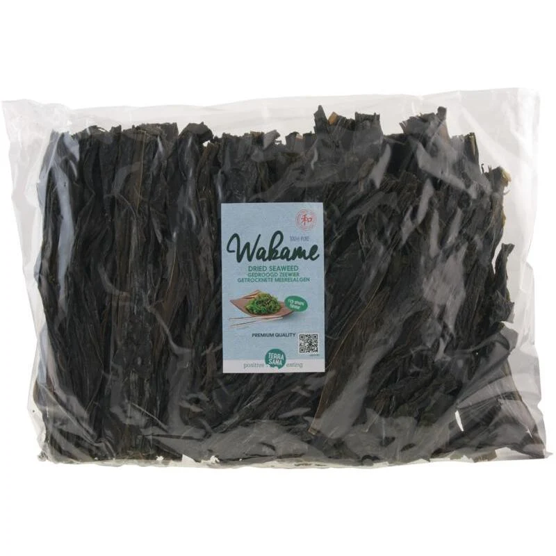 Terrasana Wakame zongedroogd grootverpakking 1000g