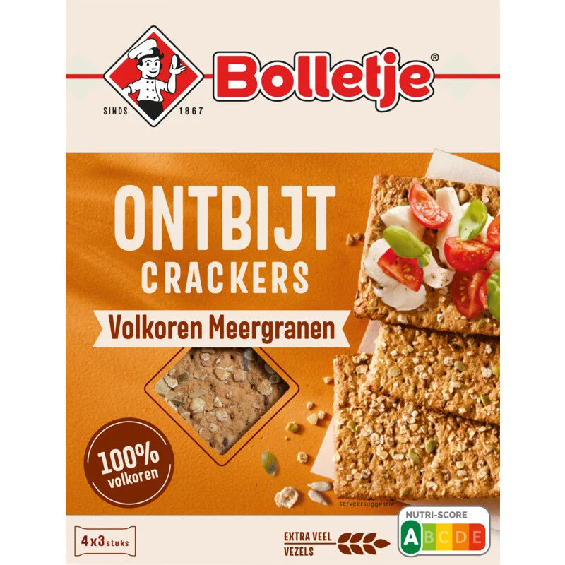 Bolletje Breakfast Crackers Whole Grain Multigrain