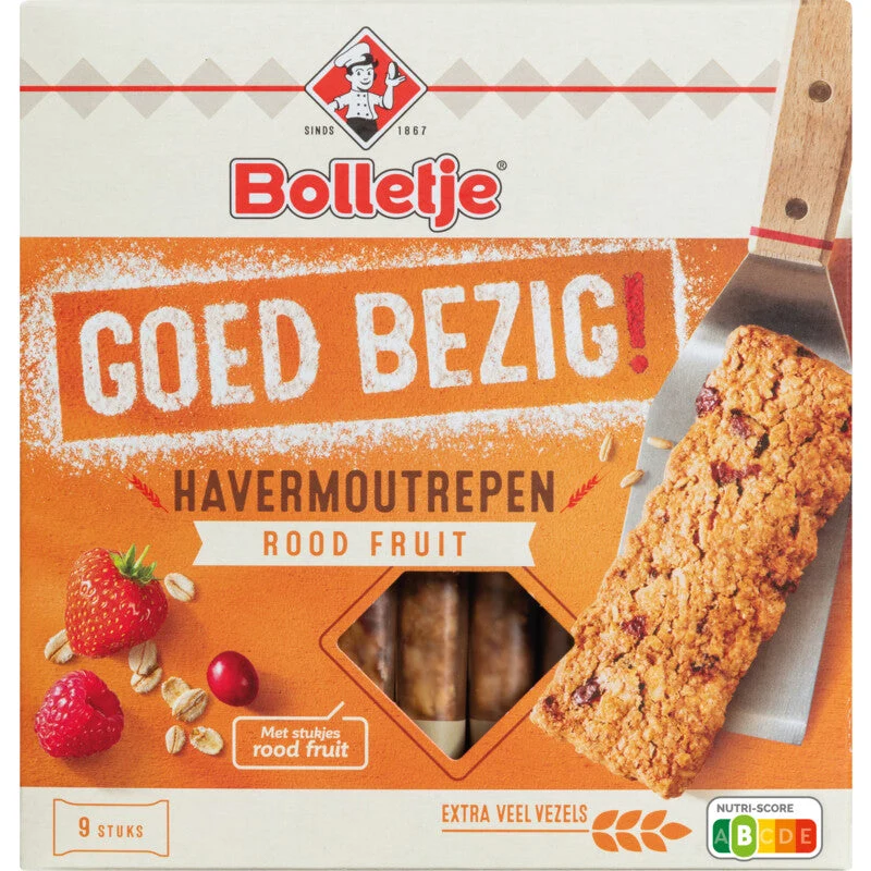 Bolletje Goed Bezig Oatmeal Bars Red fruit