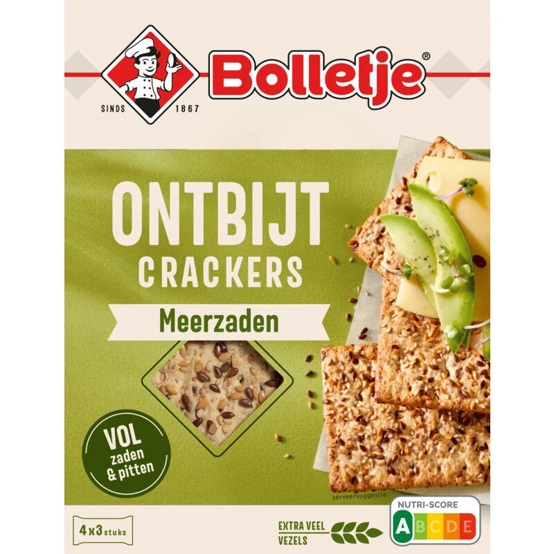 Bolletje Breakfast Crackers Multi-seeds