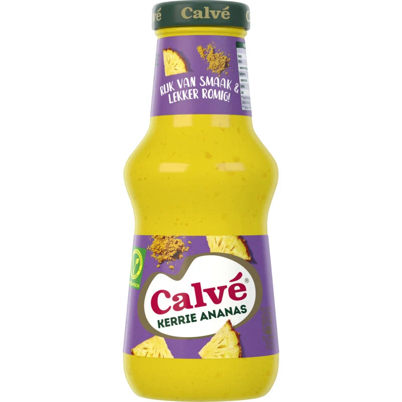 Calvé Curry Pineapple Sauce Bottle