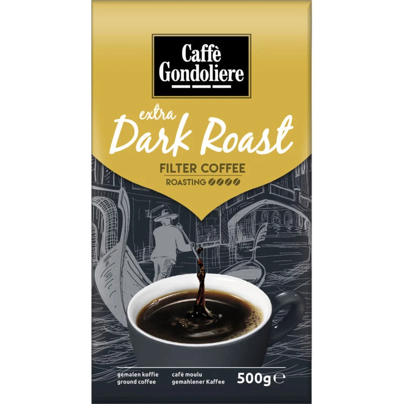 Caffe Gondoliere Extra Dark Roast Ground Coffee