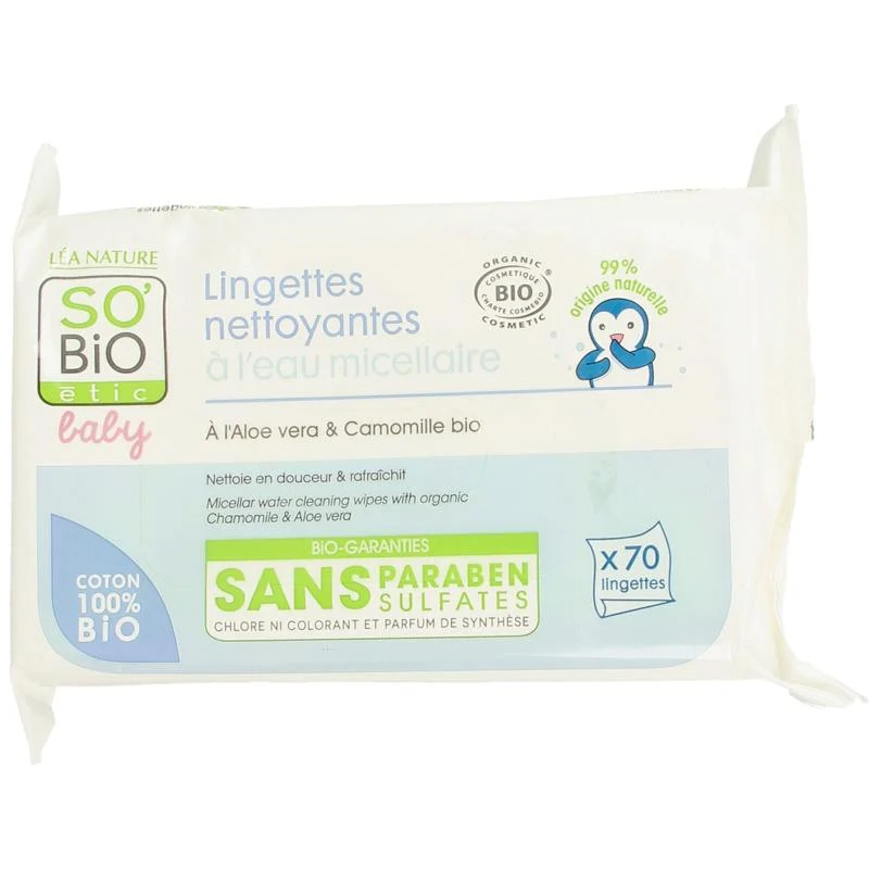 So Bio Etic Baby wipes micellair 70st