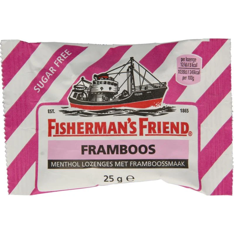 Fishermansfriend Framboos suikervrij 25g