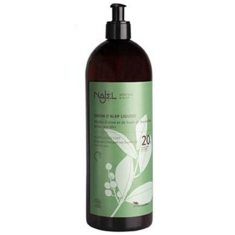Najel Vloeibare zeep 20% laurier pompfles 1000ml