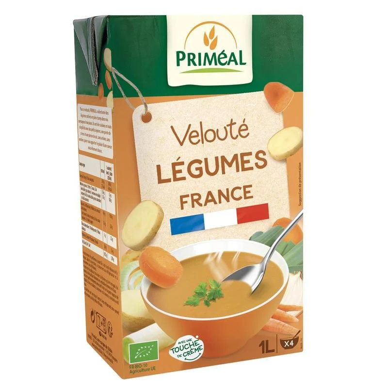 Primeal Gebonden groentesoep uit Frankijk bio 1ltr