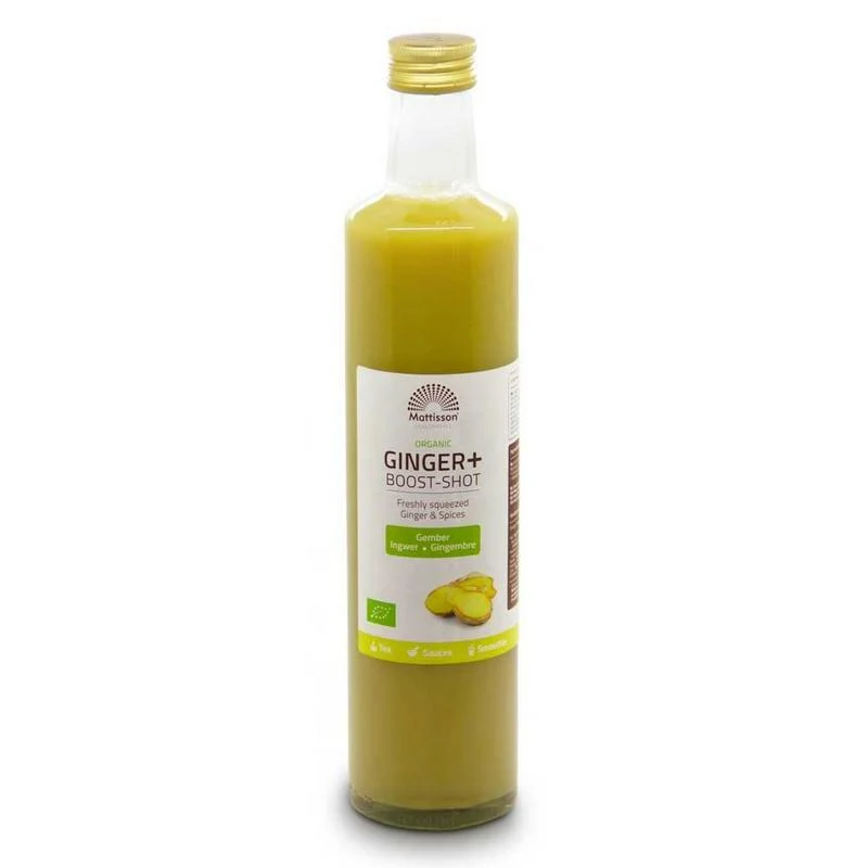 Mattisson Organic ginger + boost shot bio 500ml