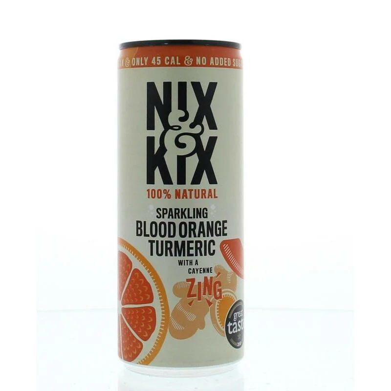 Nix & Kix Blood orange turmeric blik 250ml