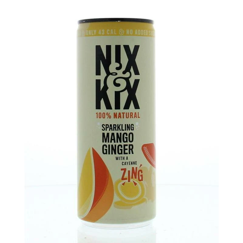 Nix & Kix Mango ginger blikje 250ml