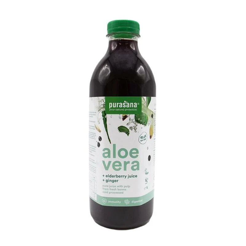 Purasana Aloe vera sap vlierbes/jus sureau vegan bio 1000ml