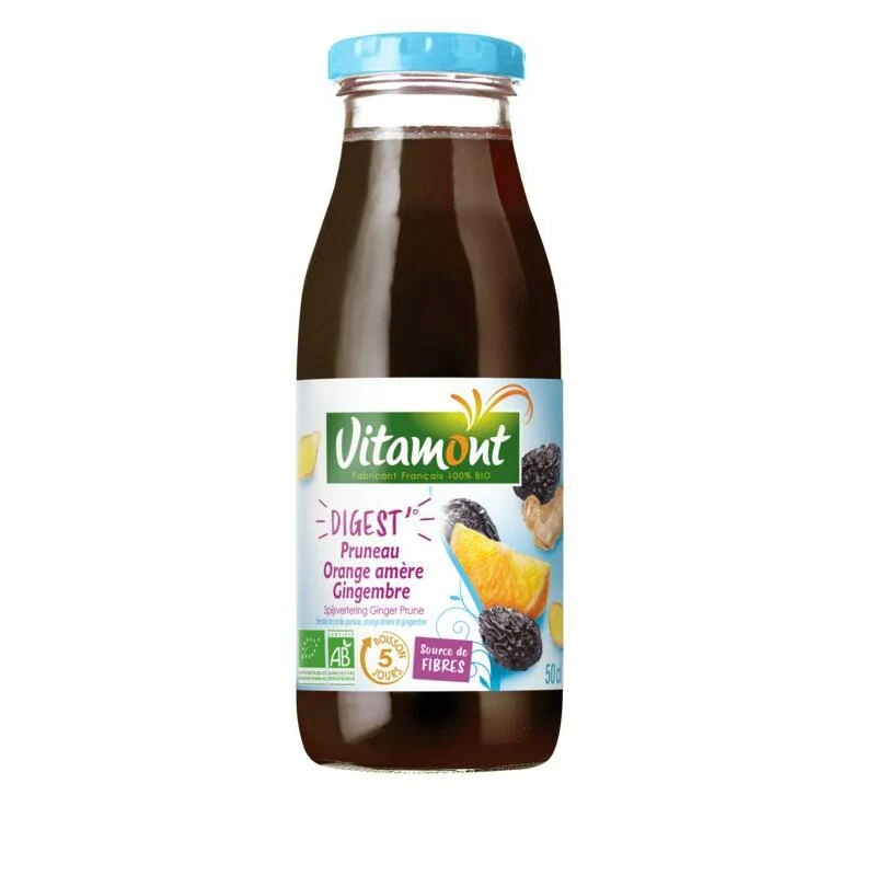Vitamont 5 days drink digest pruim sinaasappel gember bio 500ml