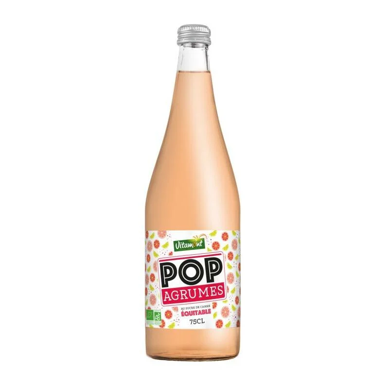 Vitamont Pop citrus frisdrank bio 750ml
