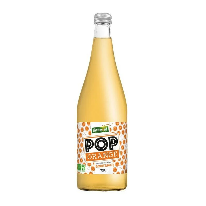 Vitamont Pop orange frisdrank bio 750ml