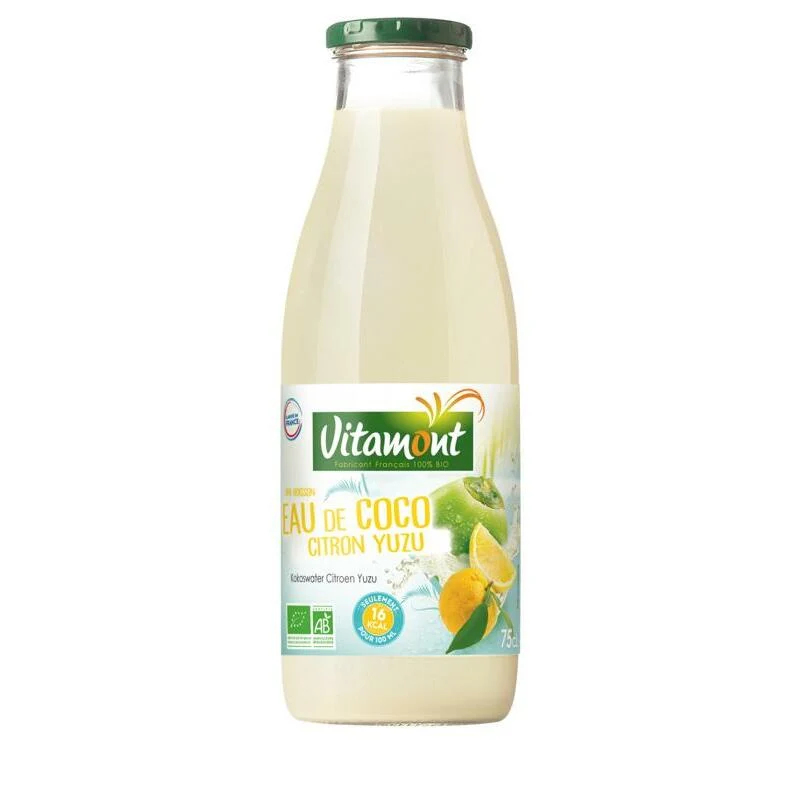 Vitamont Kokoswater lemon yuzu bio 750ml