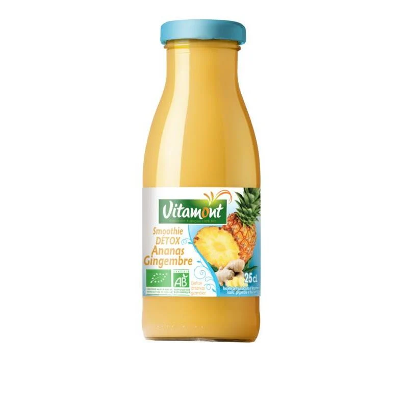 Vitamont Smoothie detox ananas gember bio 250ml