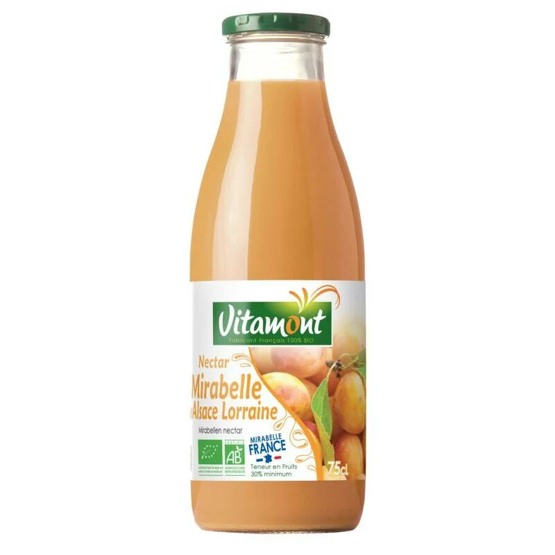 Vitamont Mirabelle pruim nectar bio 750ml