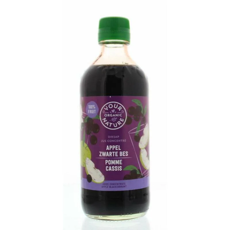 Your Organic Nat Diksap appel zwarte bes bio 400ml