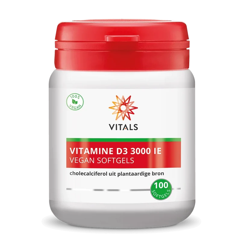 Vitamine D3 3000 IE – Vegan softgels – 100 stuks