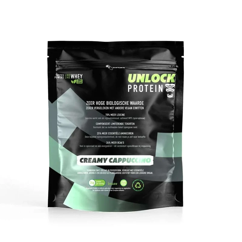Unlock Protein Creamy Cappuccino – Vegan Eiwitshake – 800 g