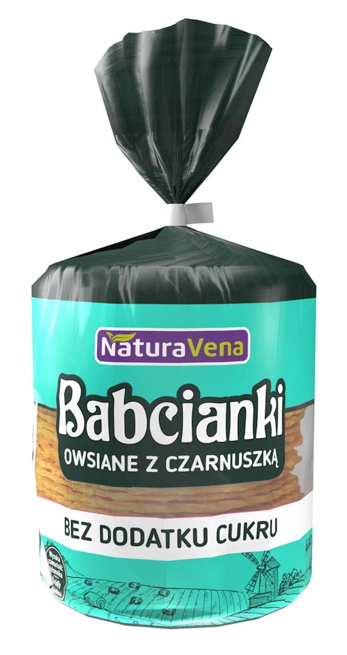 HAFER-BABCIANKI Z CZARNUSZKA OHNE ZUCKERZUSATZ 100 g - NATURAVENA
