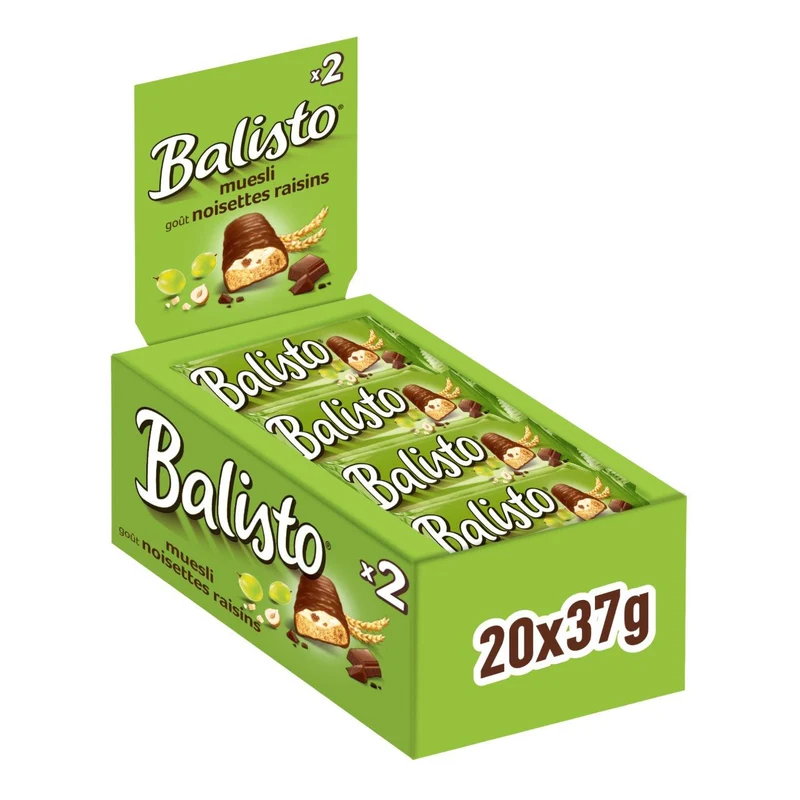 Balisto Bar Milk Chocolate With Muesli 20x37G