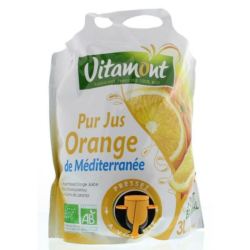 Vitamont Puur sinaasappelsap mediterraans bio 3000ml