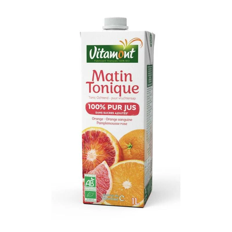Vitamont Multi fruitsap tonic morning bio 1000ml