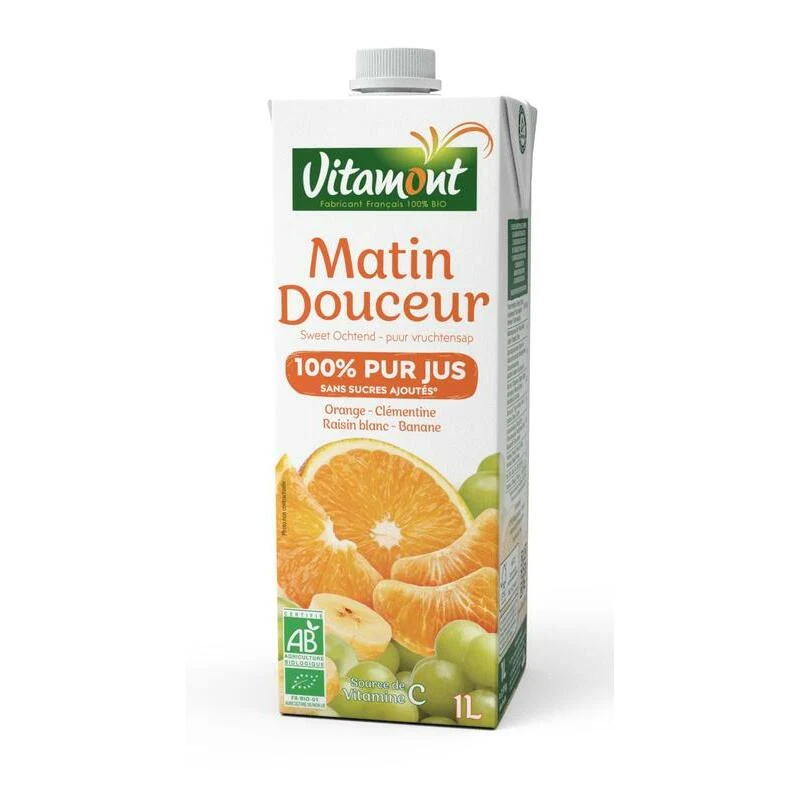 Vitamont Multi fruitsap sweet morning bio 1000ml