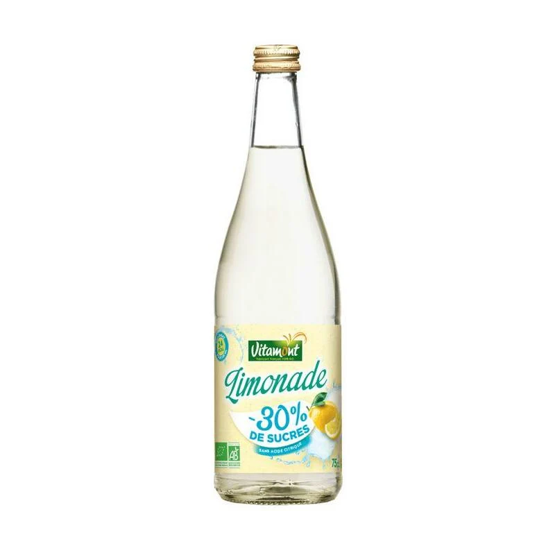 Vitamont Limonade citroen 30% minder suiker 750ml