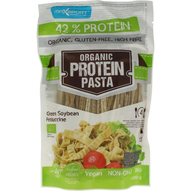 Maxsport Protein pasta green soybean fettucine 200g