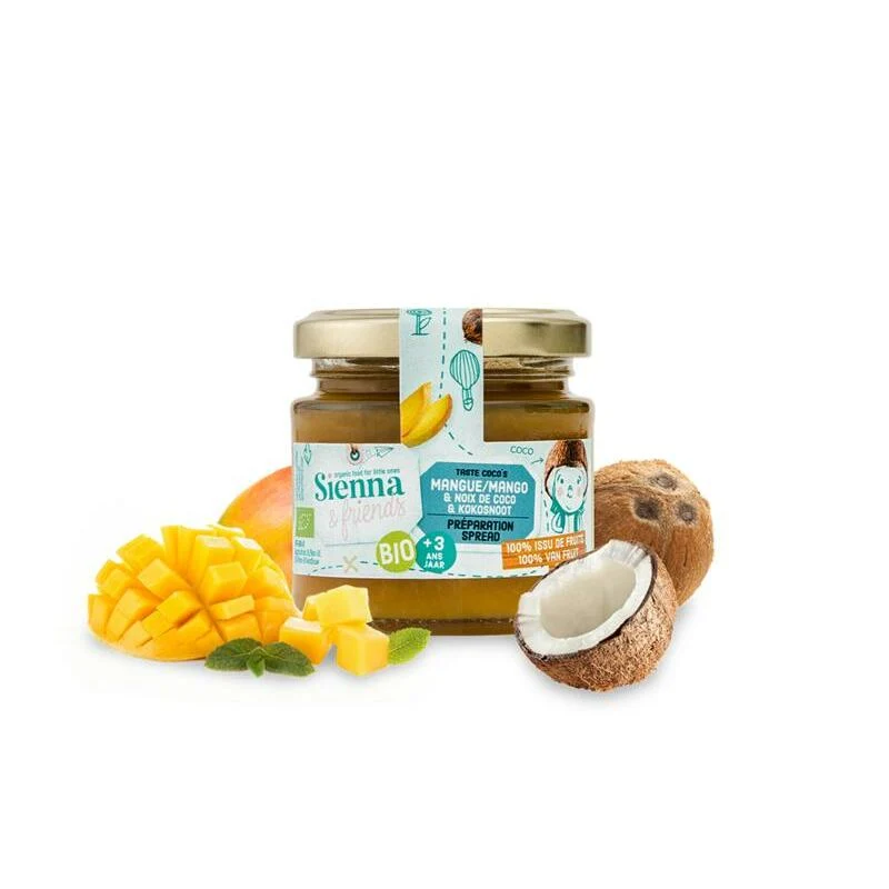 Sienna & Friends Spread mango & kokosnoot bio 125g