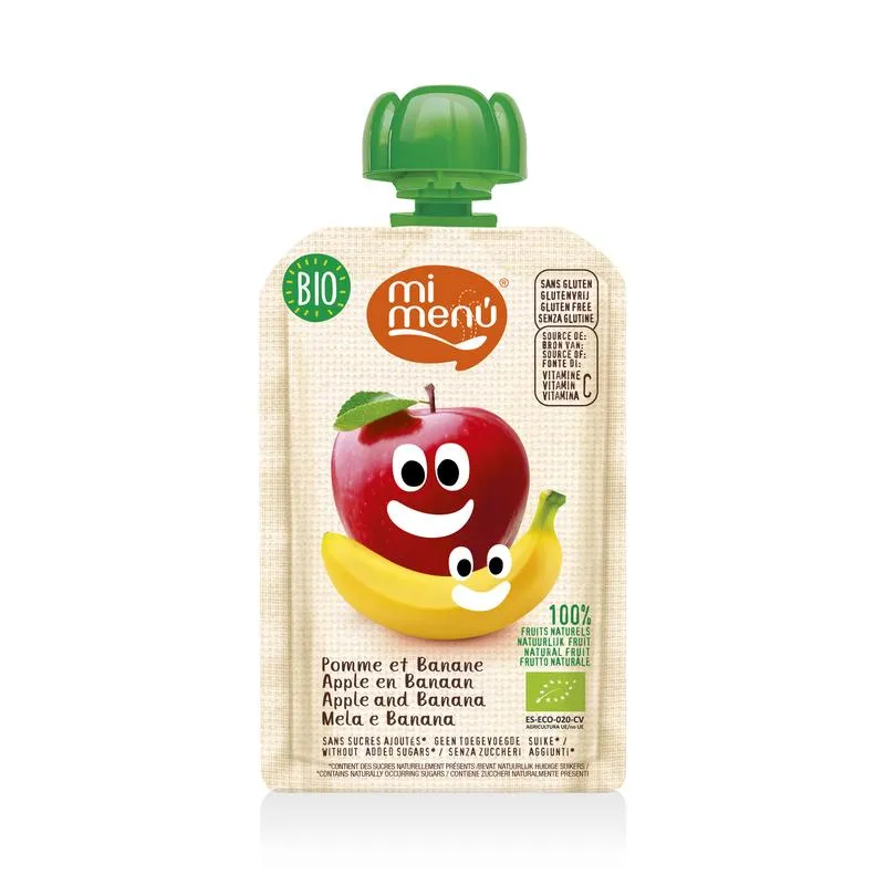 Mimenu Knijpfruit appel / banaan 100g