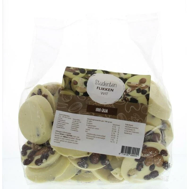 Mijnnatuurwinkel Studentenflikken wit home made 1000g