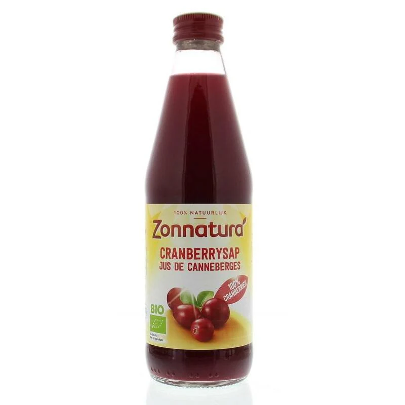 Zonnatura Cranberrysap puur bio 330ml