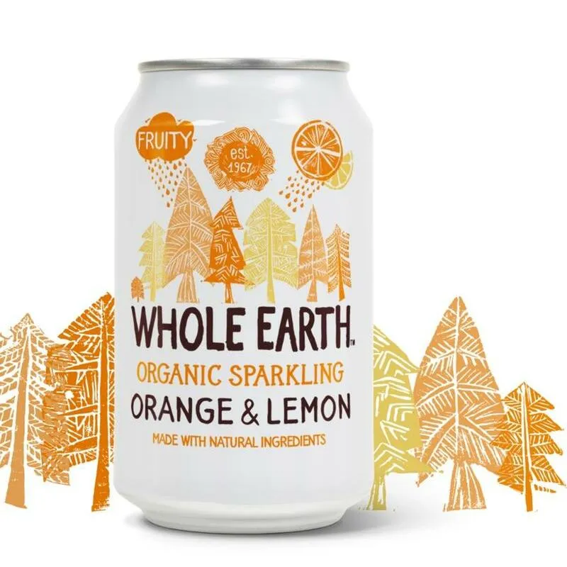 Whole Earth Sparkling orange/lemon bio 330ml