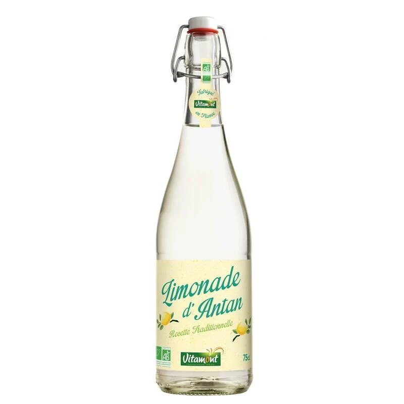 Vitamont Citroenlimonade bruisend authentiek recept bio 750ml