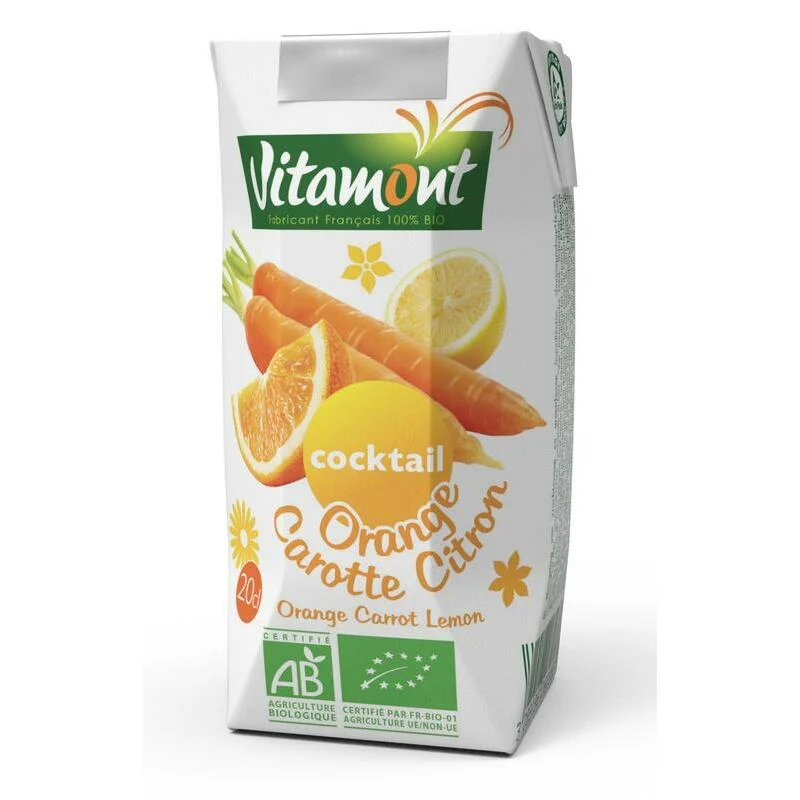 Vitamont Sinaas-wortel-citroen cocktail pak bio 200ml