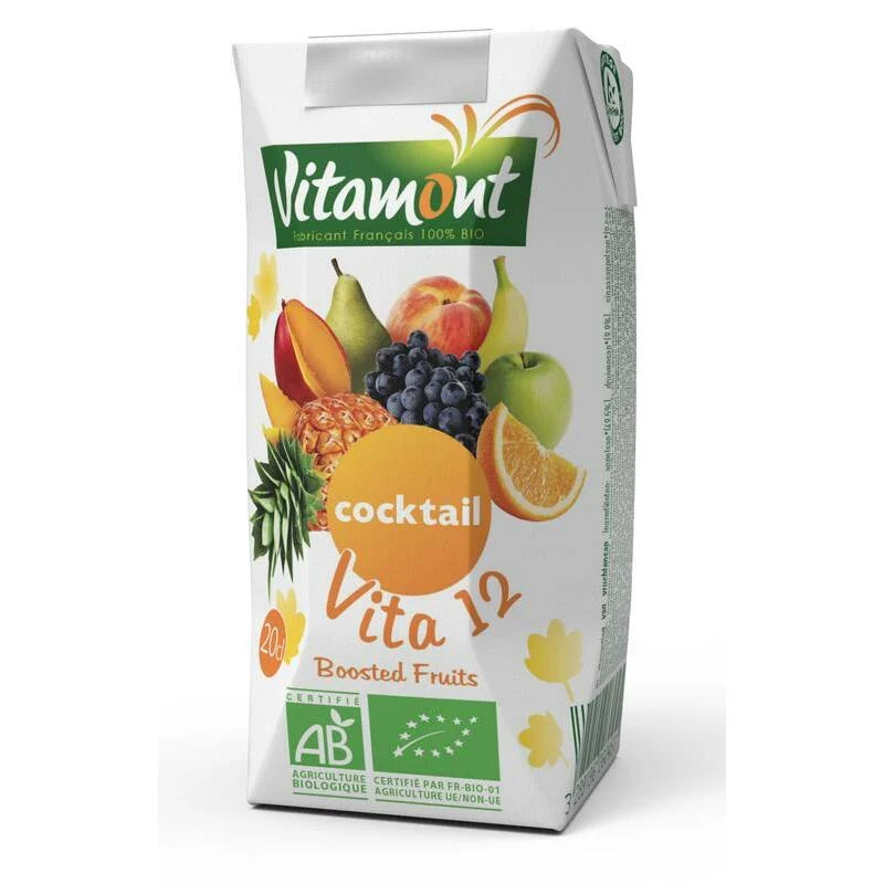 Vitamont Vita 12 vruchten cocktail pak bio 200ml
