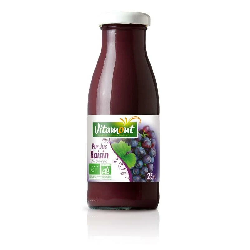 Vitamont Puur druivensap mini bio 250ml