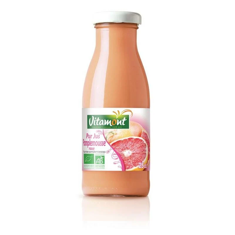 Vitamont Puur roze grapefruitsap mini bio 250ml