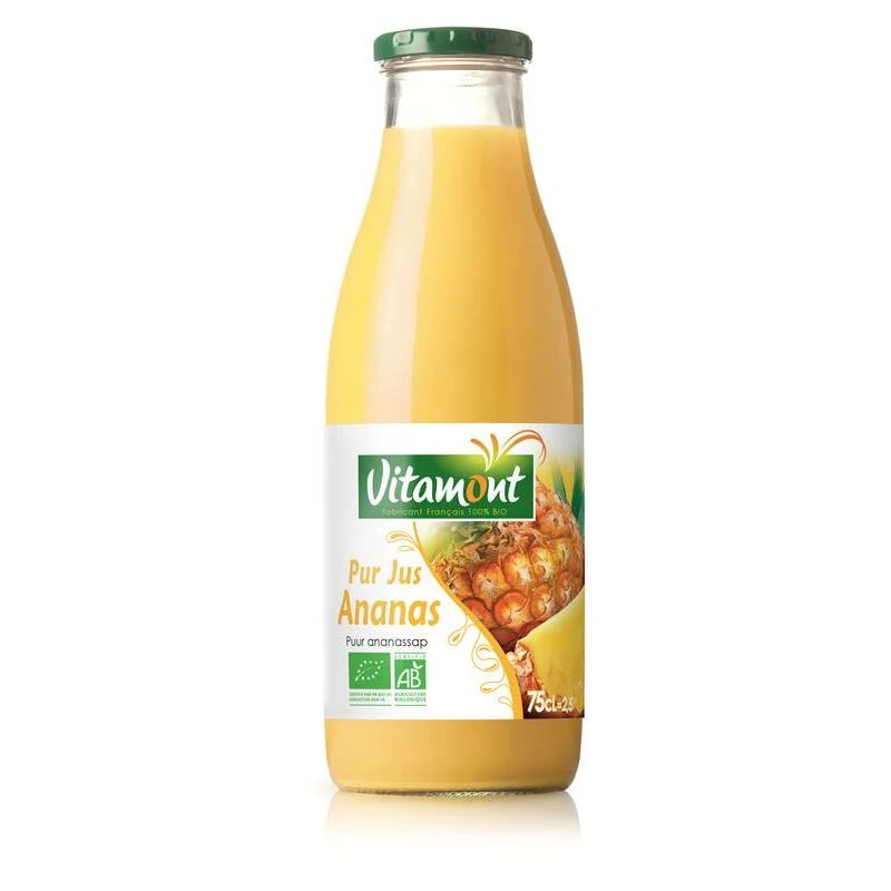 Vitamont Puur ananassap bio 750ml