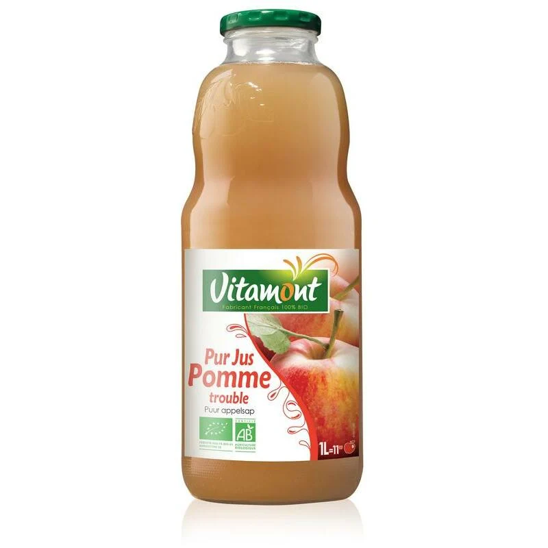 Vitamont Puur appelsap troebel bio 1000ml