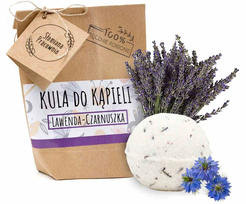 Atelier paille Lavande - boule de bain nigelle