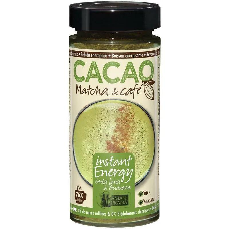 Amanprana Cacao Matcha & cafe bio 230g