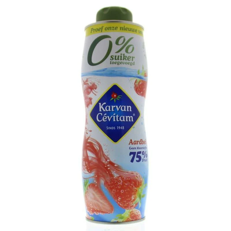Karvan Cevitam Aardbei 0% suiker 750ml
