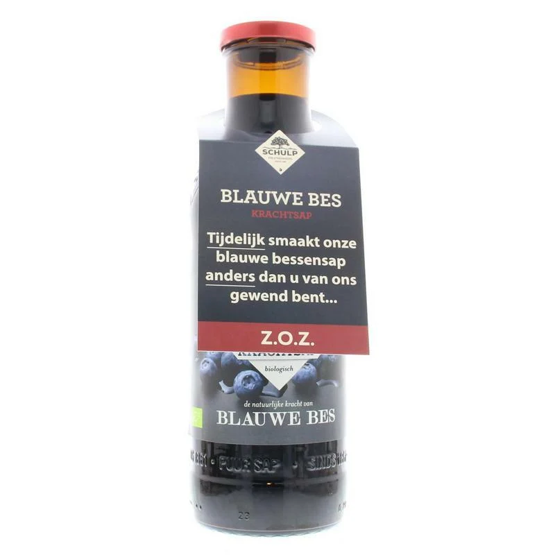 Schulp Krachtsap Blauwe bessen puur bio 750ml