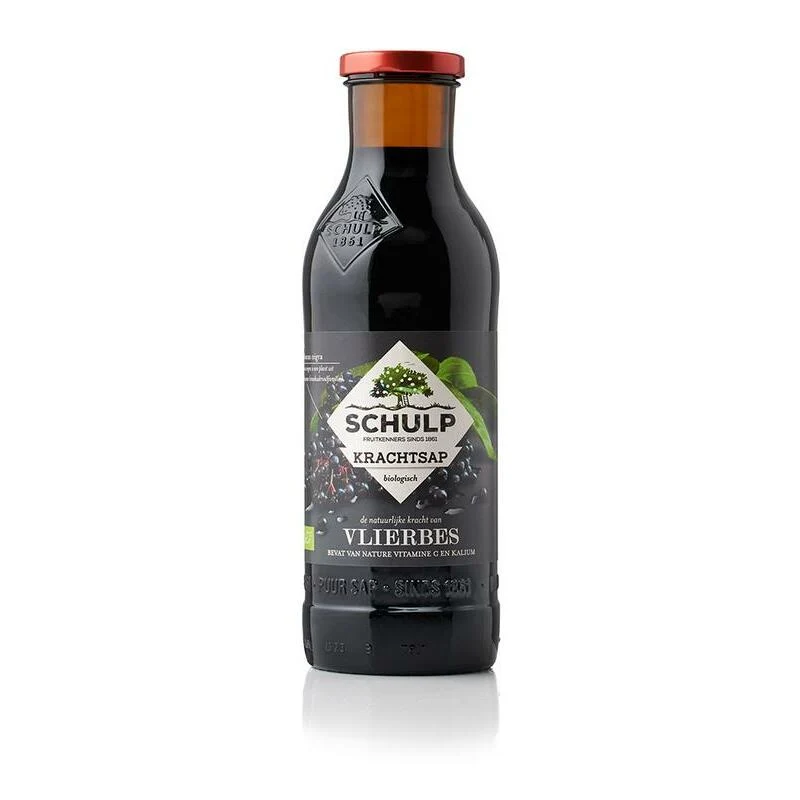 Schulp Krachtsap Vlierbes puur bio 750ml