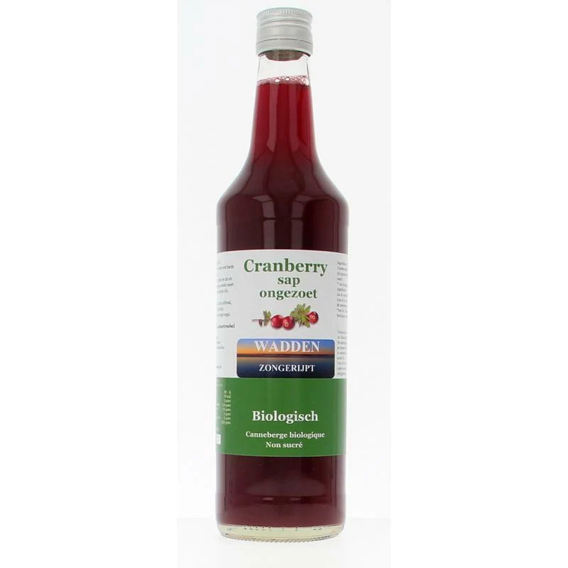 Wadden Cranberrysap ongezoet bio 675ml