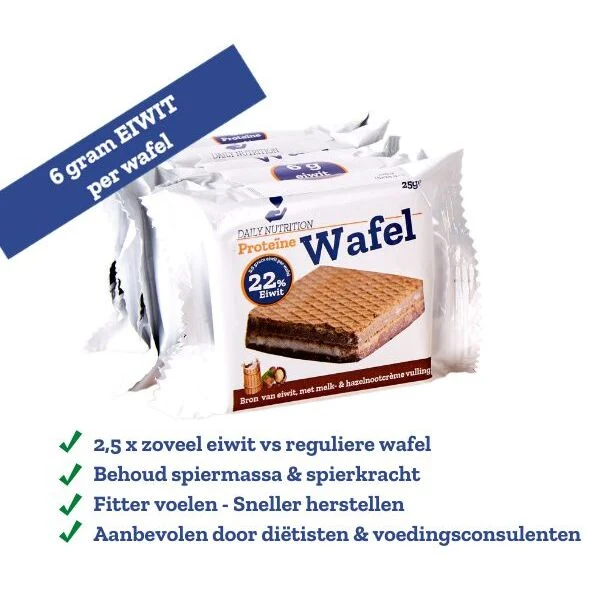 Daily Nutrition Proteine wafel 22% eiwit 5st